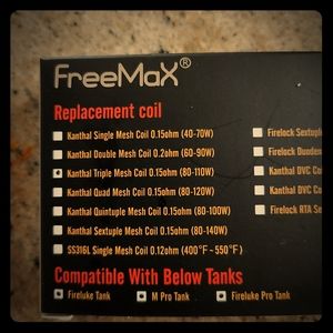 Freemax Replacement Coils